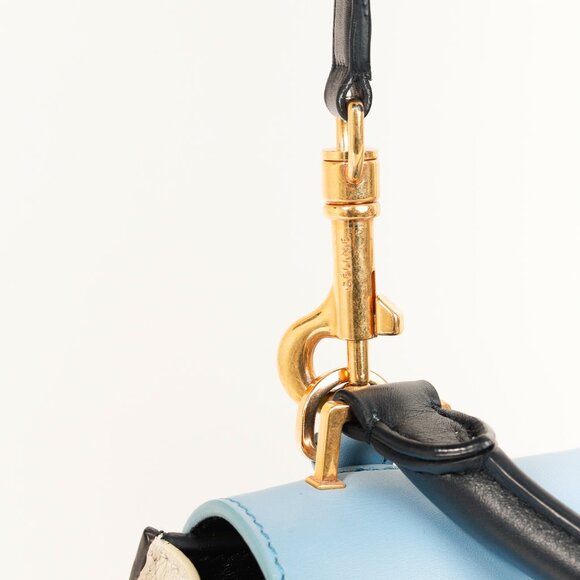 Celine Trapeze Smooth Calfskin Tri-Colour Blue Leather Bag - Picture 8 of 15